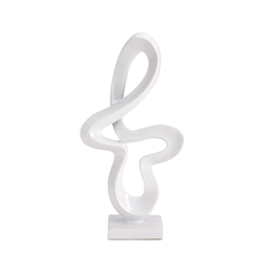 DIKER HOME Apstraktna figura, Bela