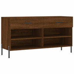 Klupa za cipele smeđa boja hrasta 102x35x55cm konstruirano drvo