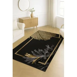 Conceptum Hypnose Tepih HM-CRP25-46, Pravougaoni, 80 x 140 cm, Crno-braon