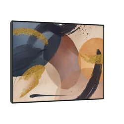 Canvas Slika na platnu Harmonija u Koloritu, 100x80 cm, Sa ramom, Crna