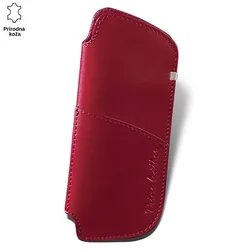 Princ Leather Futrola za naočare, Kožna, Bordo