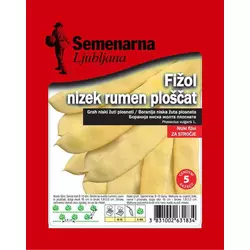 FIŽOL NIZEK RUMEN PLOŠČAT 100g