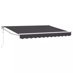 Nadstrešnica Antracit 3,5 x 2 m Poliester i metal