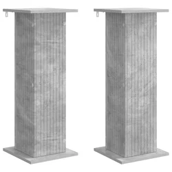 Stalak za biljke 2 pcs Betonska siva 30,5 x 30 x 80,5 cm