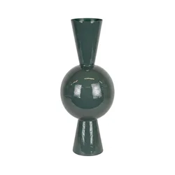 Metalna vaza 60x25 cm zelena