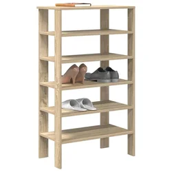 Stalak za cipele boja hrasta 61x32x105 cm konstruirano drvo