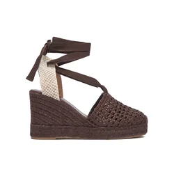 Weekend Max Mara Espadrile 2615521155670 Temno rjava