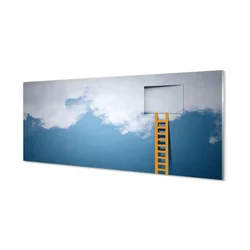 tulup.si Slika na akrilnem steklu Lestev nebo 140x70 cm 4 obešalnika