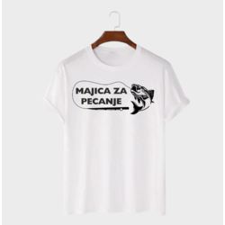 MAFIMI Muška majica Majica za pecanje, Bela