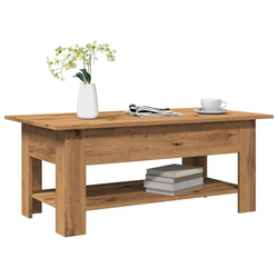 Stolić z kavu boja hrasta artisan 102x55x42cm konstruirano drvo