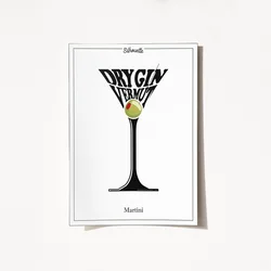 Wallity Poster Martini-2046, 29,7x42 cm