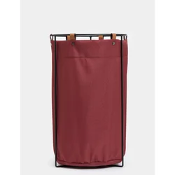 Edda - Burgundy Burgundy Metal Laundry Basket