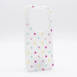 Maska Candy Dots za Honor Magic 8 Lite/ X9d bela