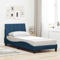 Okvir za krevet bez madraca Hanko plava 90x200cm od tkanine