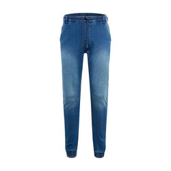 Urban Classics Kavbojke Knitted Denim Jogpants, modra