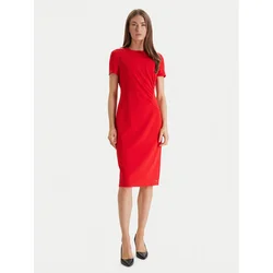 Calvin Klein Cocktail obleka LV044E048G Rdeča Slim Fit