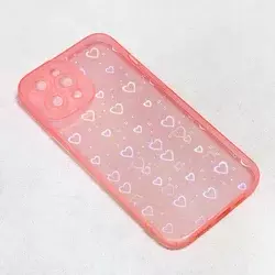 Maska za telefon Heart Color IMD za iPhone 12 Pro Max 6.7 roze