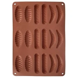 Northix Silikonski model za piškote in praline, rjav, 33x24,5x1 cm