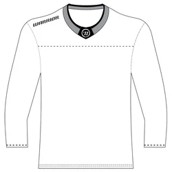 Hokejski dres za trening Warrior Alpha Practice Jersey White Senior XS