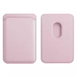 Kozni novcanik za MagSafe roze