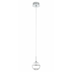 Eglo Montio 1 visilica/1, led, 1x5w, hrom/staklo prozirno