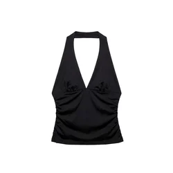 Pull&Bear Top črna