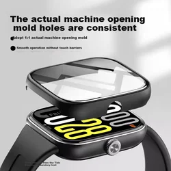 Chensong Zaštita stakla za pametni sat + Zaštitna maska za pametni sat za Xiaomi Redmi Watch Redmi, Crna