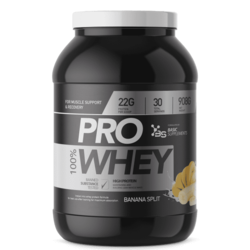 Basic Supplements Pro Whey, Ukus Banana split, 908g