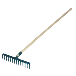 Zelene grablje 16 zob z ročajem 160 cm