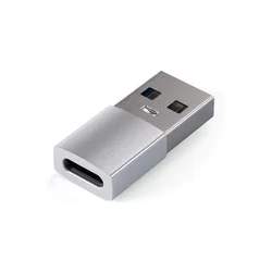 Satechi USB-A/USB-C adapter Satechi ST-TAUCS, srebrne barve
