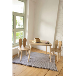 Lessentiel Maison Dečiji set Bunny Two Chair Set, Sto i 2 stolice, Bež