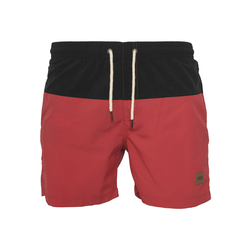 Urban Classics Kratke kopalne hlače, rdeča