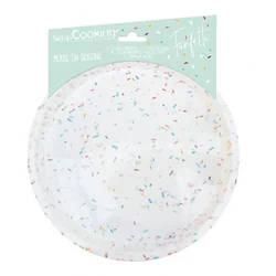 Scrapcooking Silikonski model za peko barvni- okrogli Funfetti O22 cm x 3 cm