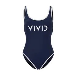 VIVID Enodelne kopalke marine/bela