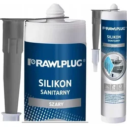 Sivi sanitarni silikon, 300 ml