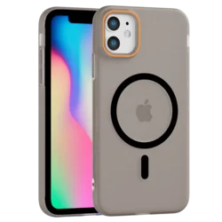 Matte Color MagSafe maska za iPhone 11 – siva