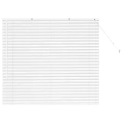 Venecijanski zastore Bijelo 130 x 145 cm Aluminij