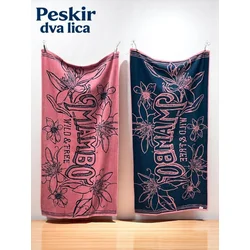 Peškir Dva Lica MAMBO Wild &amp Free 83x163 cm ( VLK000668-pinkmamba )