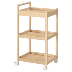 STEGESUND Kolica, svetli bambus, 42x33x76 cm