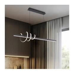 ONLI - LED luster na sajli SWING LED/30W/230V 4000K crna
