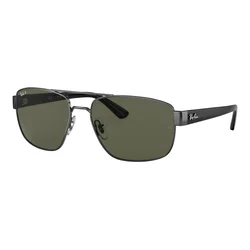 Ray-Ban RB3663 004/58 Polarized ONE SIZE (60) Srebrna/Zelena