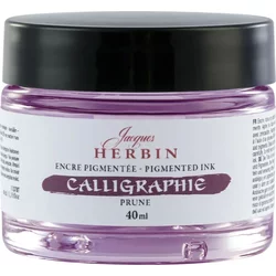 Jacques Herbin Calligraphy Kaligrafsko črnilo Plum-Coloured 40 ml 1 kos