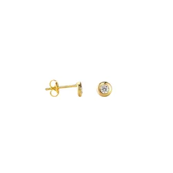 Vanlere Uhani Ohrstecker aus 375 Gelbgold zlata