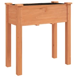 Sadilica s oblogom smeđa 71 x 37 x 76 cm od masivne jelovine