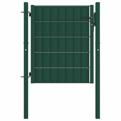 Vrata za ogradu PVC i čelik 100x81 cm Zelena