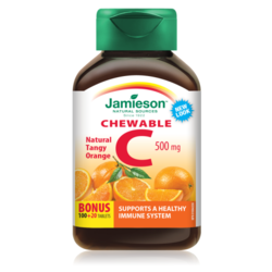 JAMIESON Vitamin C tablete za žvakanje 100+20X500mg
