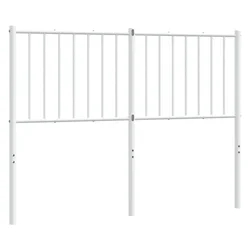 Vidaxl Kovinsko nadomestno vzglavje belo 120 cm