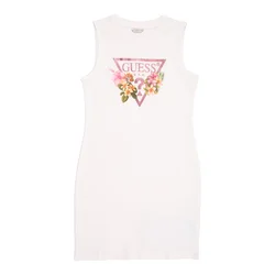 GUESS Obleka INTERLOCK  rumena / zelena / roza / bela