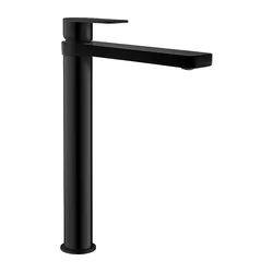 Aqualine - Pipa za umivalnik DAPHNE 29 cm mat črna