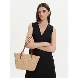 Tory Burch Ročna torba Ella 183825 Svetlo bež